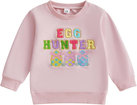Toddler Easter Shrit Baby Girl Outfit Crewneck Bunny Sweatshirt Long Sleeve Shirts Holiday Clothes