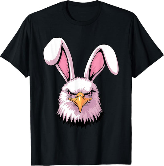 Eagle with Bunny Ears Funny Easter Kids Boys Girls Adults T-Shirt