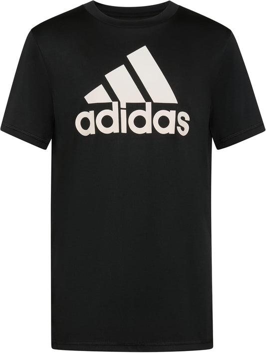 Boys Short Sleeve Aeroready Performance Logo Tee T-Shirt