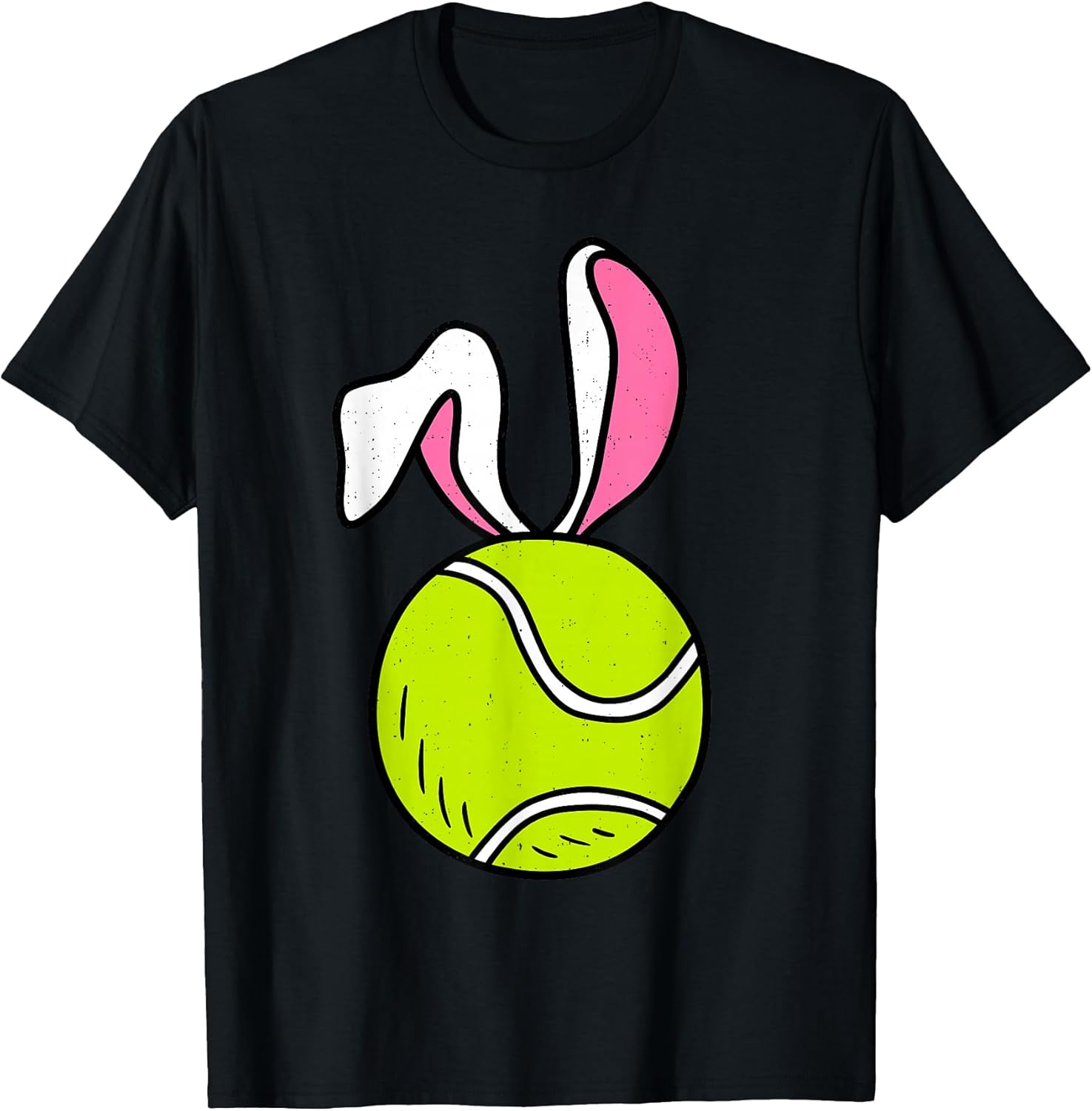 Funny Tennis Bunny Happy Easter Ears Sports Men Boys Kids T-Shirt