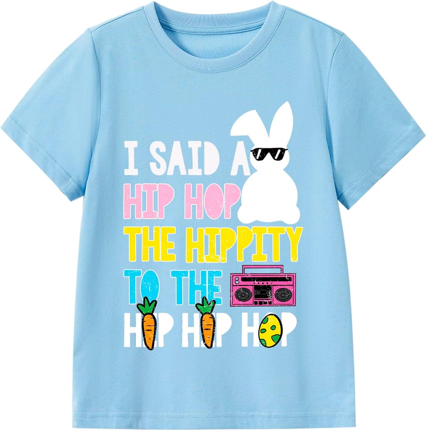 Kids Easter Shirt Chick Short Sleeve Tee Tops for Toddler Girls Boys Easter Outfit Clothes 2-7 Years