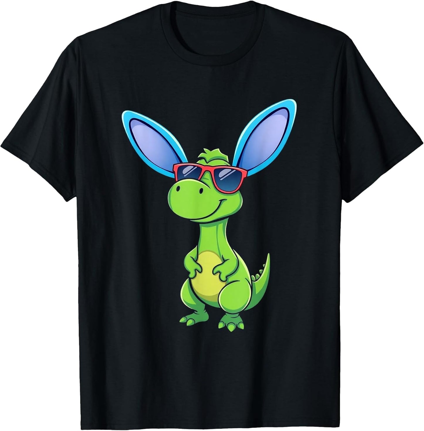 Easter Playful Dinosaur Cartoon T-Shirt