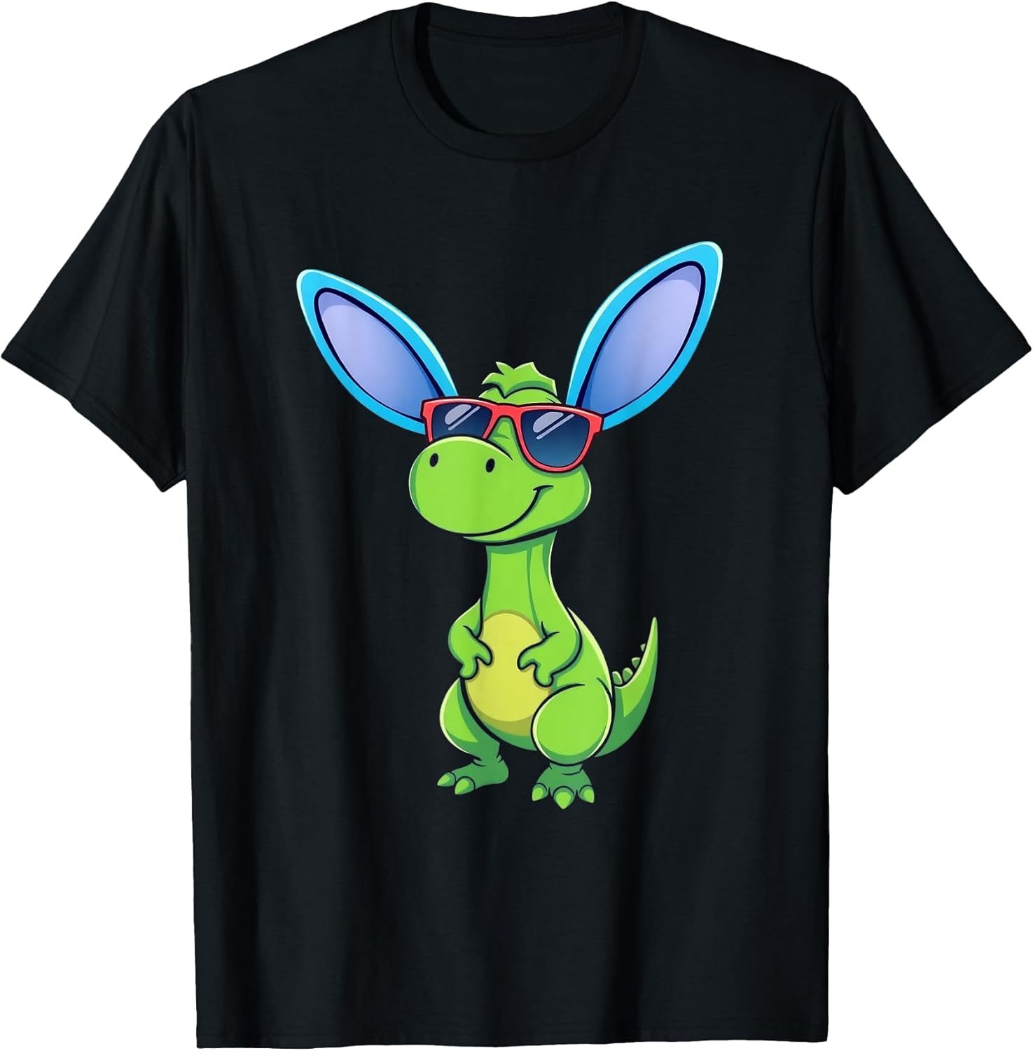 Easter Playful Dinosaur Cartoon T-Shirt