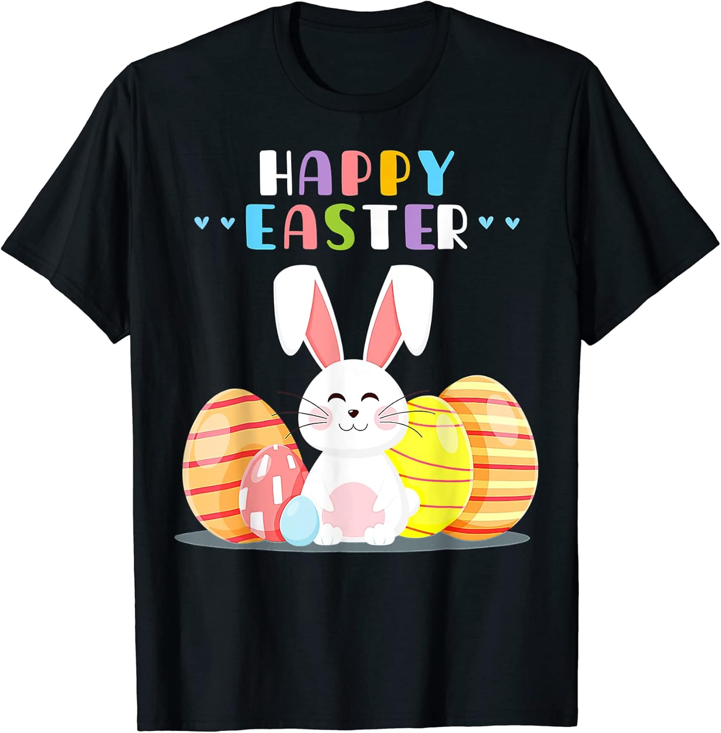 Happy Easter Day Bunny Pastel Spring Hunt Eggs