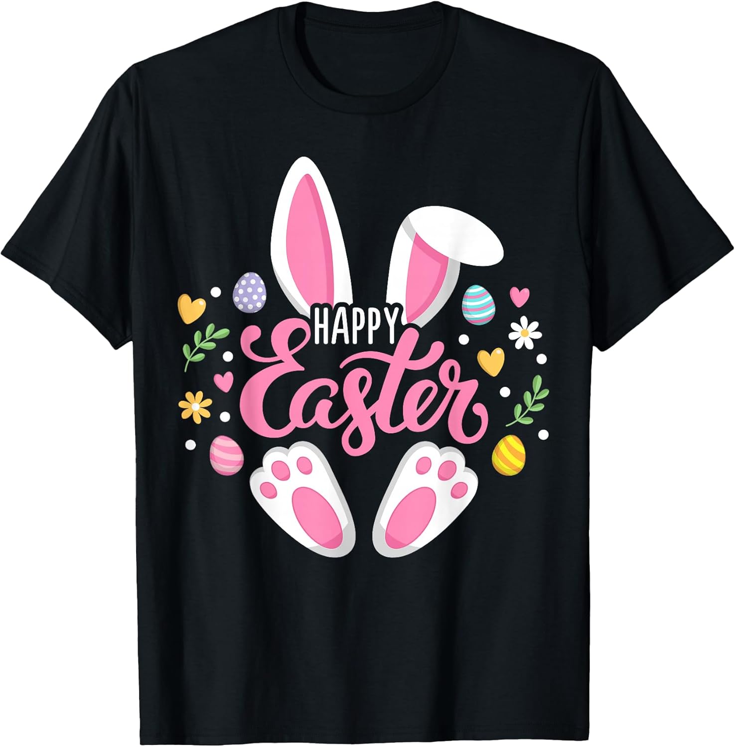 Happy Easter Bunny Easter Egg Hunt Squad Easter Women Family T-Shirt
