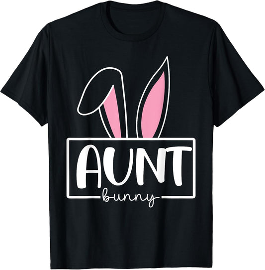 Funny Aunt Bunny Happy Easter Family Matching T-Shirt