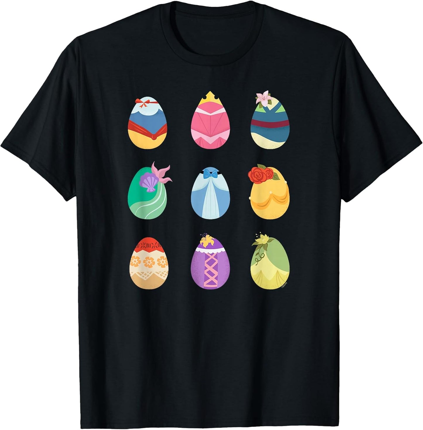 Princess Easter Spring Nine Decorated Easter Eggs T-Shirt