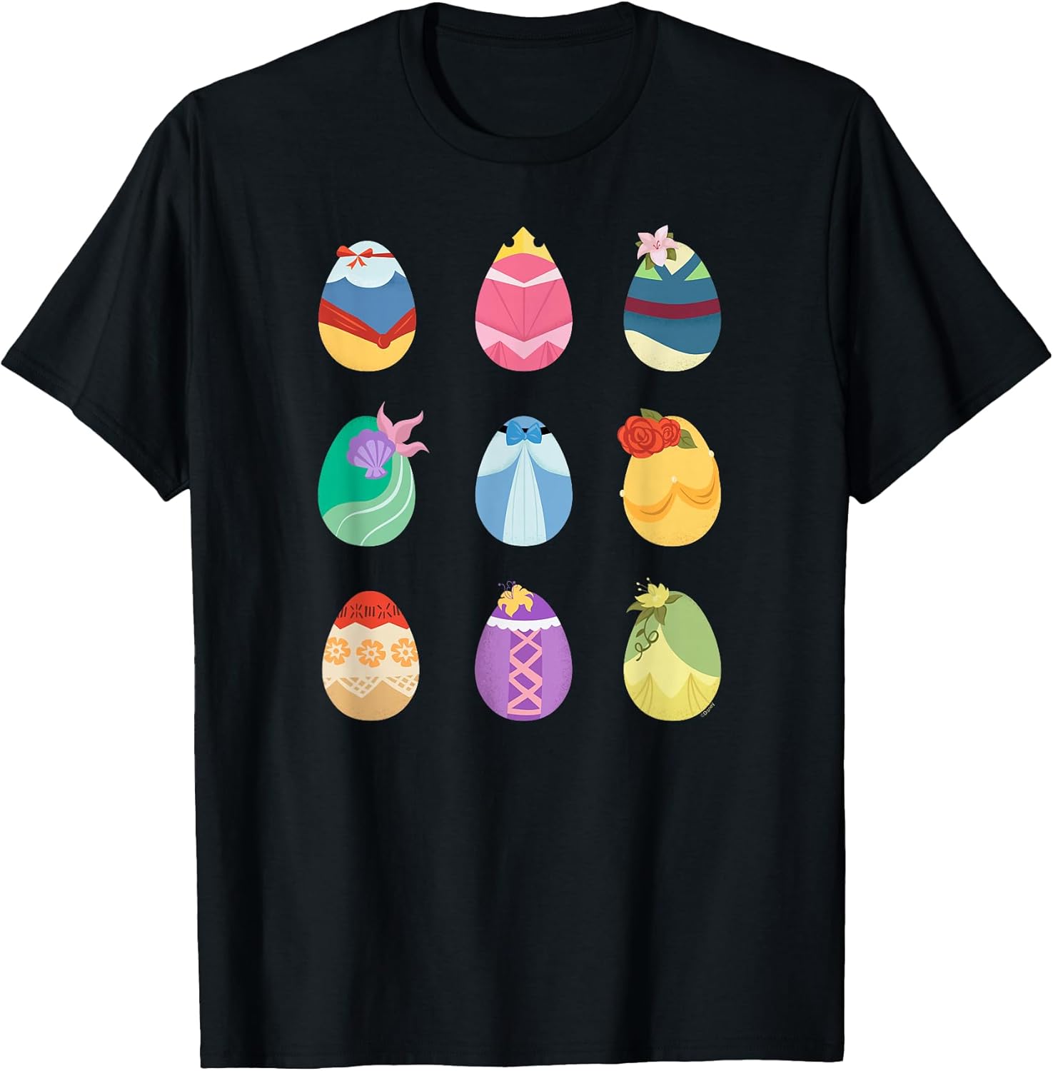 Princess Easter Spring Nine Decorated Easter Eggs T-Shirt