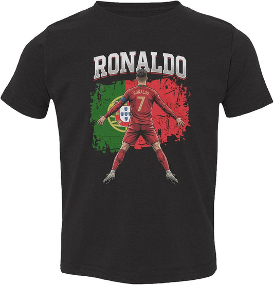 Ronaldo Inspired Graphic Portugal Fans Soccer Pride Toddler T-Shirt