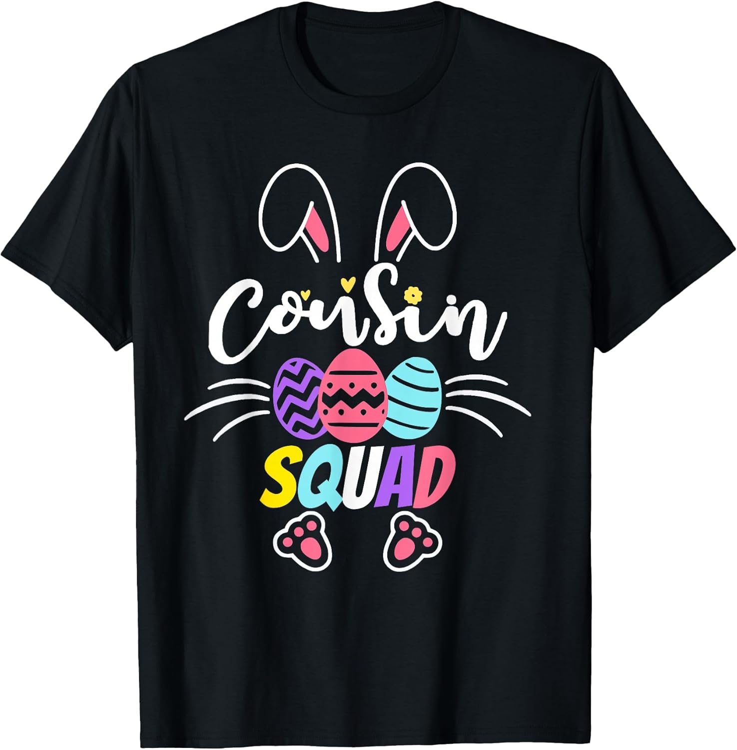 Cousin Squad Easter Bunny Family Matching Toddler Boys Girls T-Shirt