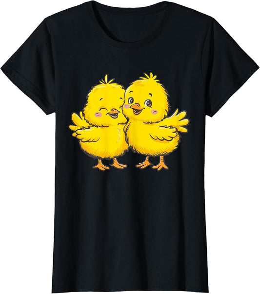 Baby Chicken Chick Farmer Farm Girl T-Shirt