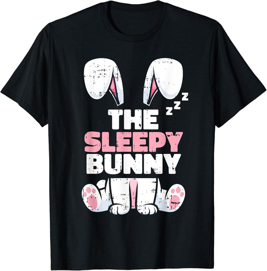 Sleepy Bunny Easter Family Matching Spring Men Women Kids T-Shirt