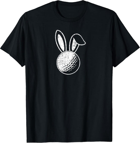 Easter Golf Bunny Ears Funny Golfing Gift T-Shirt