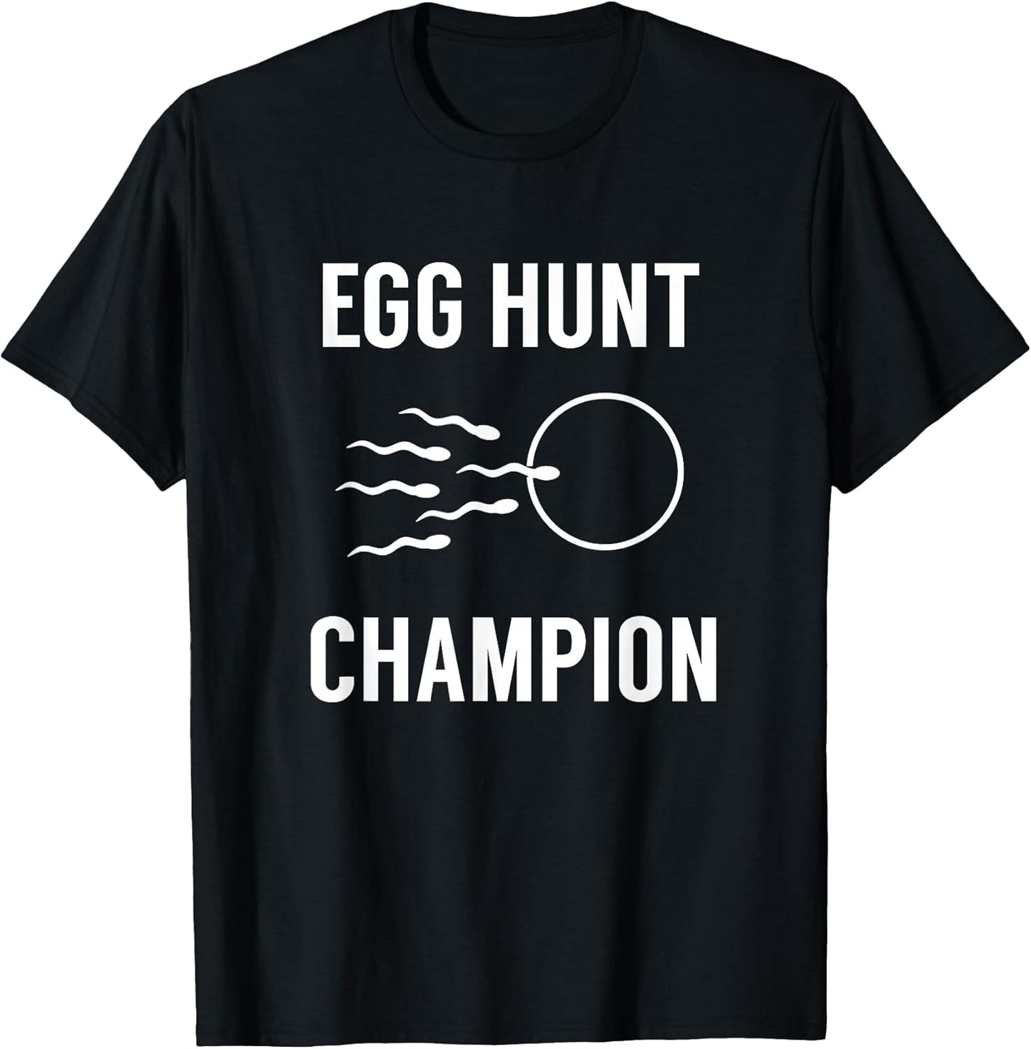 Egg Hunt Champion Funny Dad Easter Pregnancy Announcement T-Shirt Small