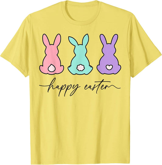 Happy Easter bunny rabbit egg hunt for men, women and kids. T-Shirt