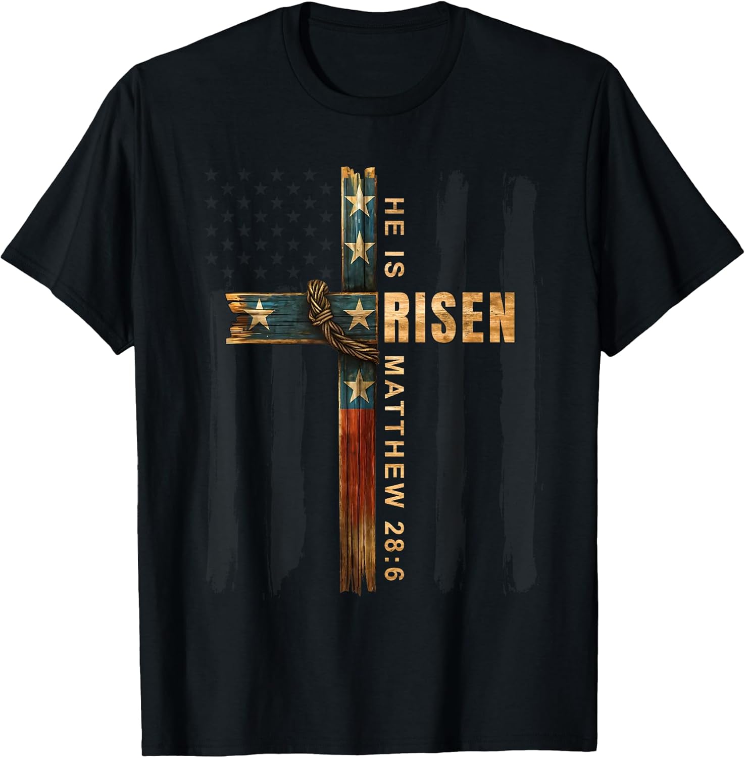 Easter Cross He is Risen Jesus Christian Men Women Teen Kids T-Shirt