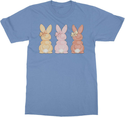 Cute Easter Bunnies Pastel Bow Teacher Student Unisex T-Shirt