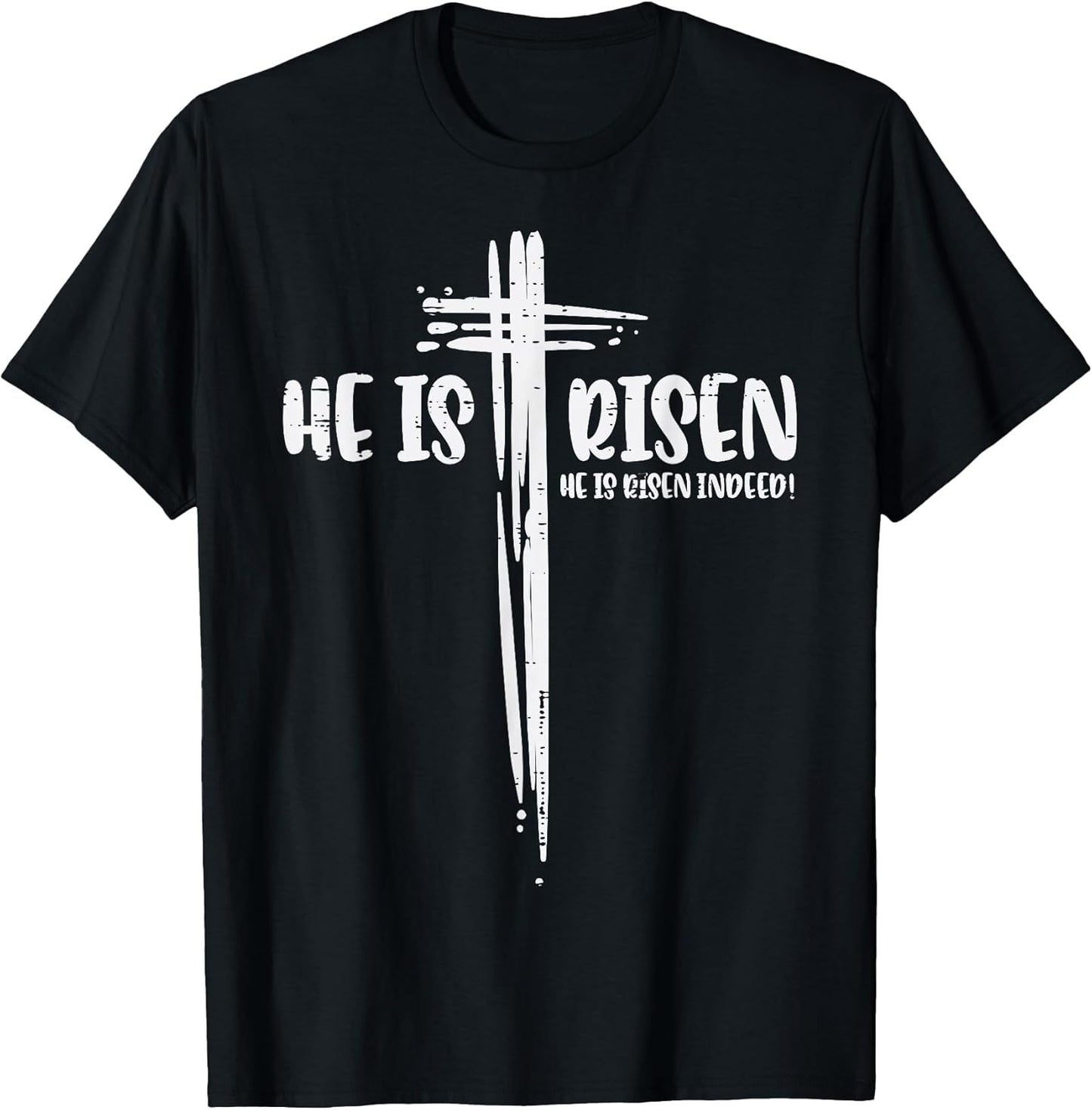 Easter Jesus He is Risen Indeed Religious Christian Women T-Shirt Small