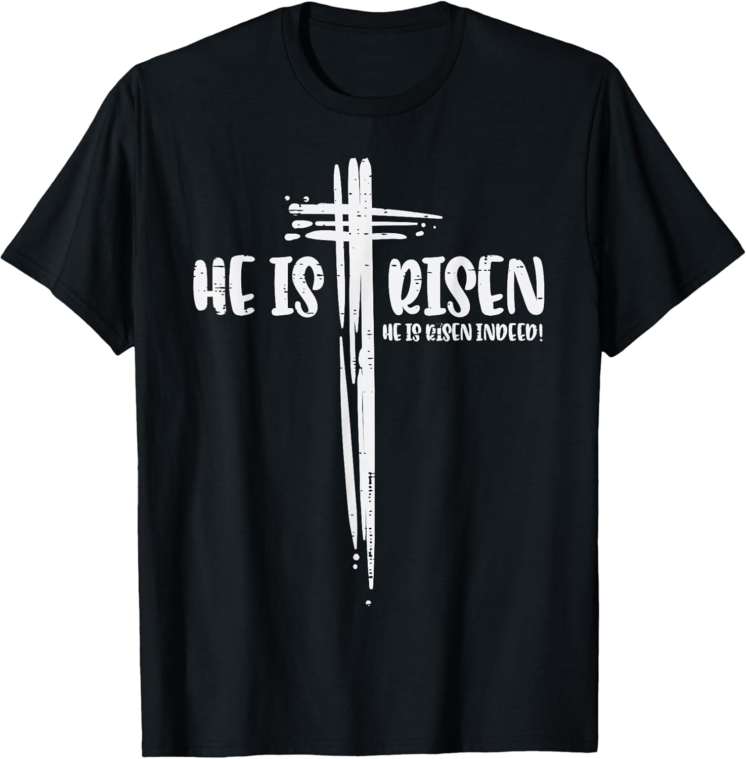 Easter Jesus He is Risen Indeed Religious Christian Women T-Shirt Small