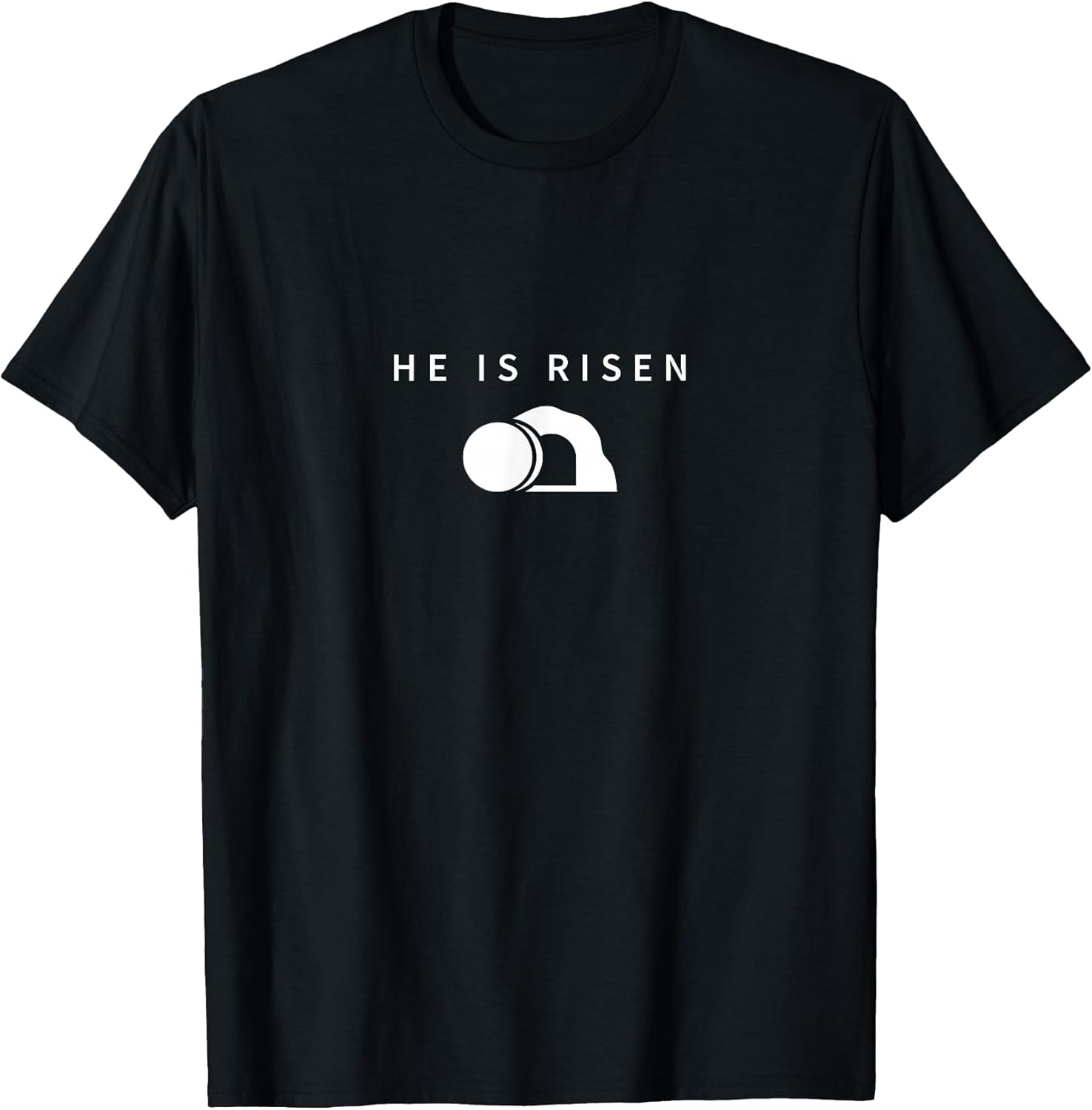 Minimalism Religious Christian Easter Jesus He is Risen T-Shirt