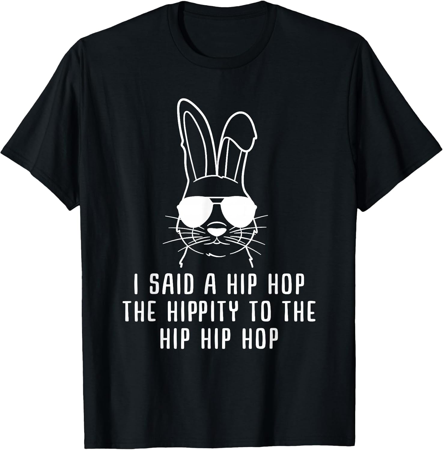 Cool Hip-Hop Sunglass Bunny Easter Gift | Mens & Womens T-Shirt