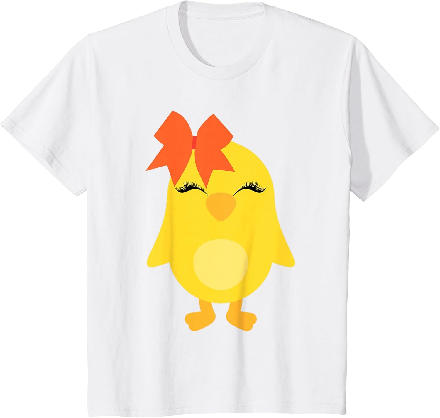 Chick with Bow for Girls Easter Toddler Baby Chicken T-Shirt