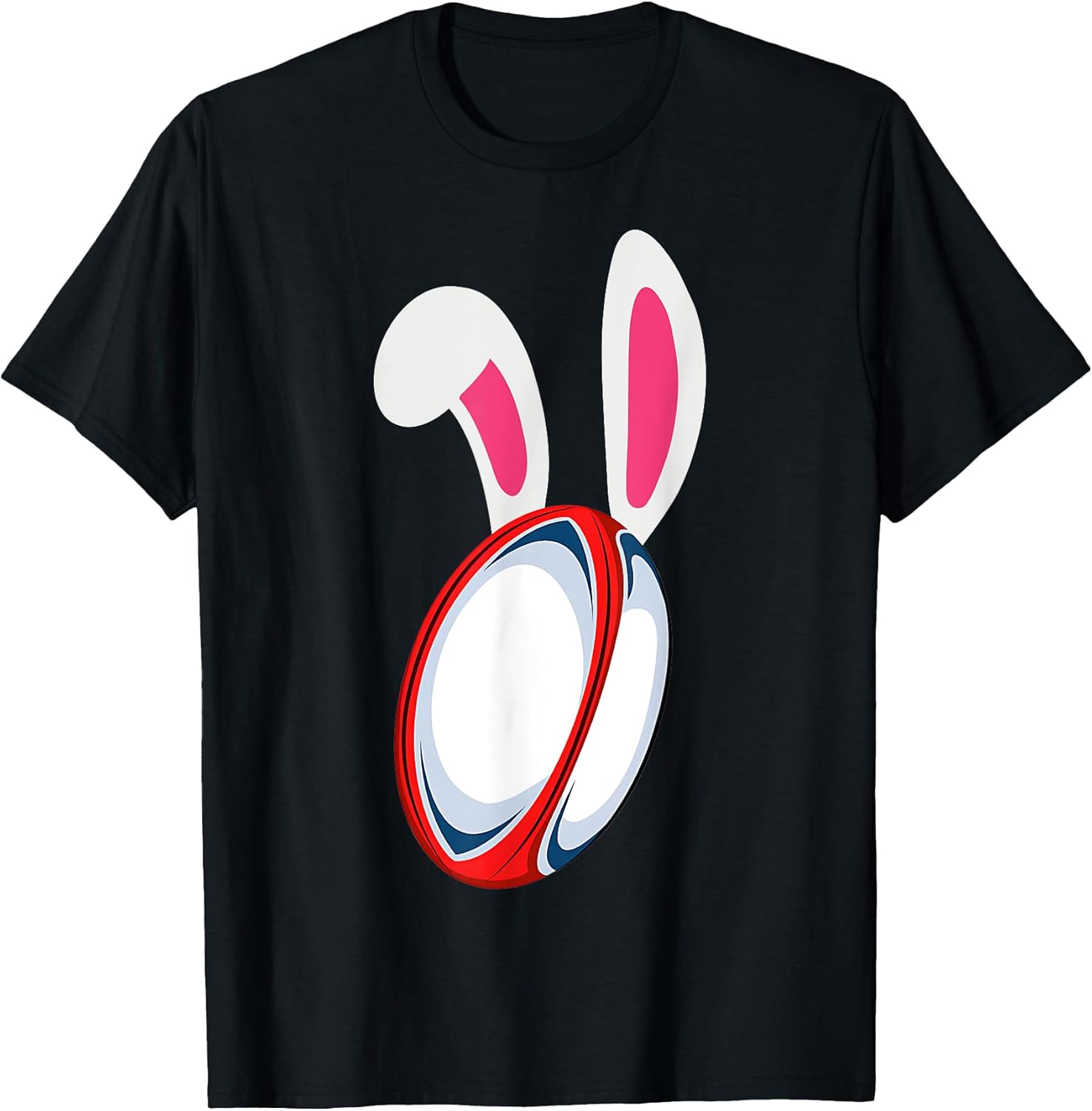 Bunny Easter Ears Rugby Player T-Shirt