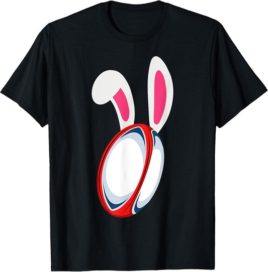 Bunny Easter Ears Rugby Player T-Shirt