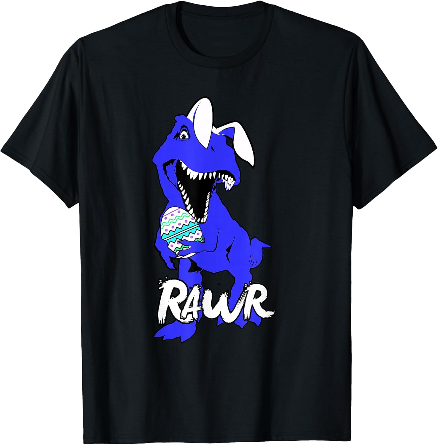 Children's Dinosaur Easter Egg Hunting Boys Girls T-Rex T-Shirt