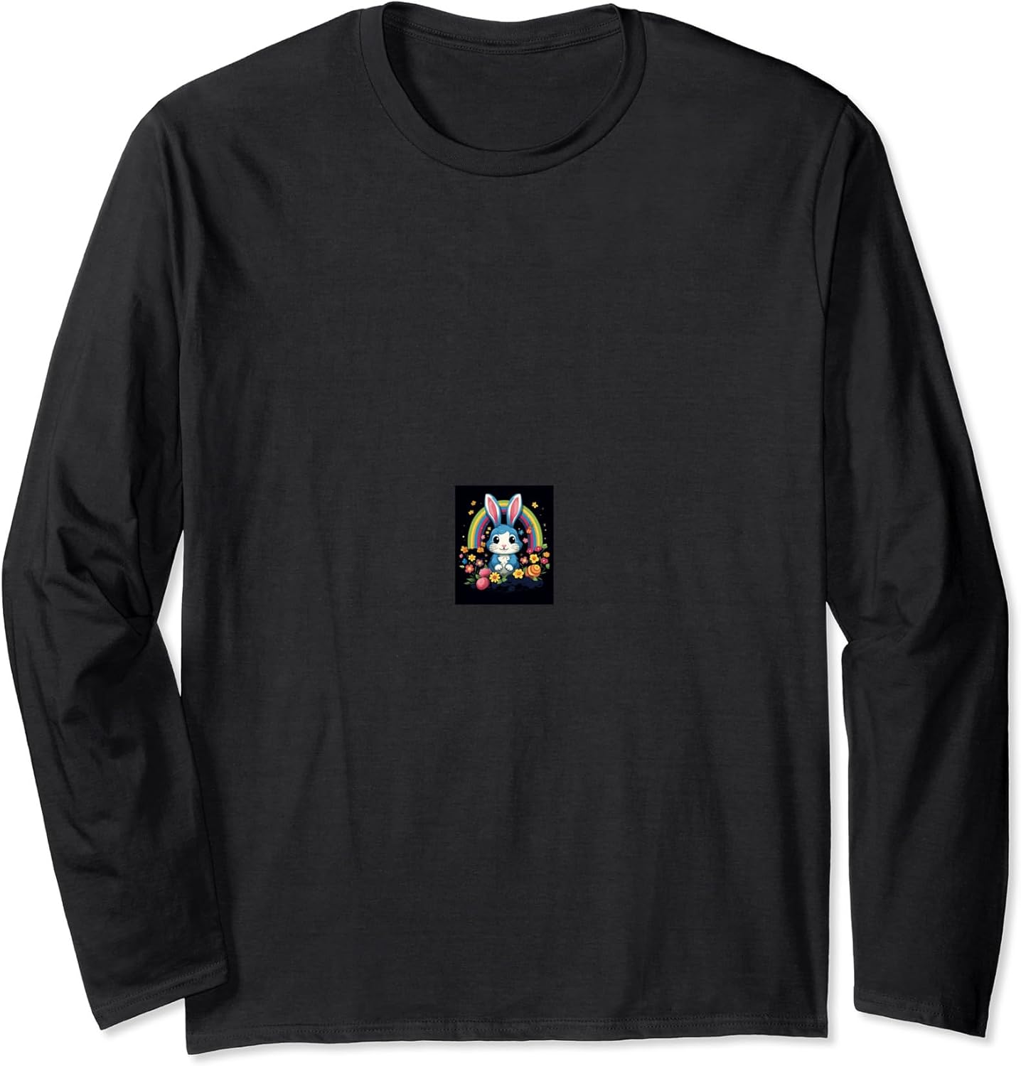 Easter Bunny Pastel Rainbow Long Sleeve T-Shirt