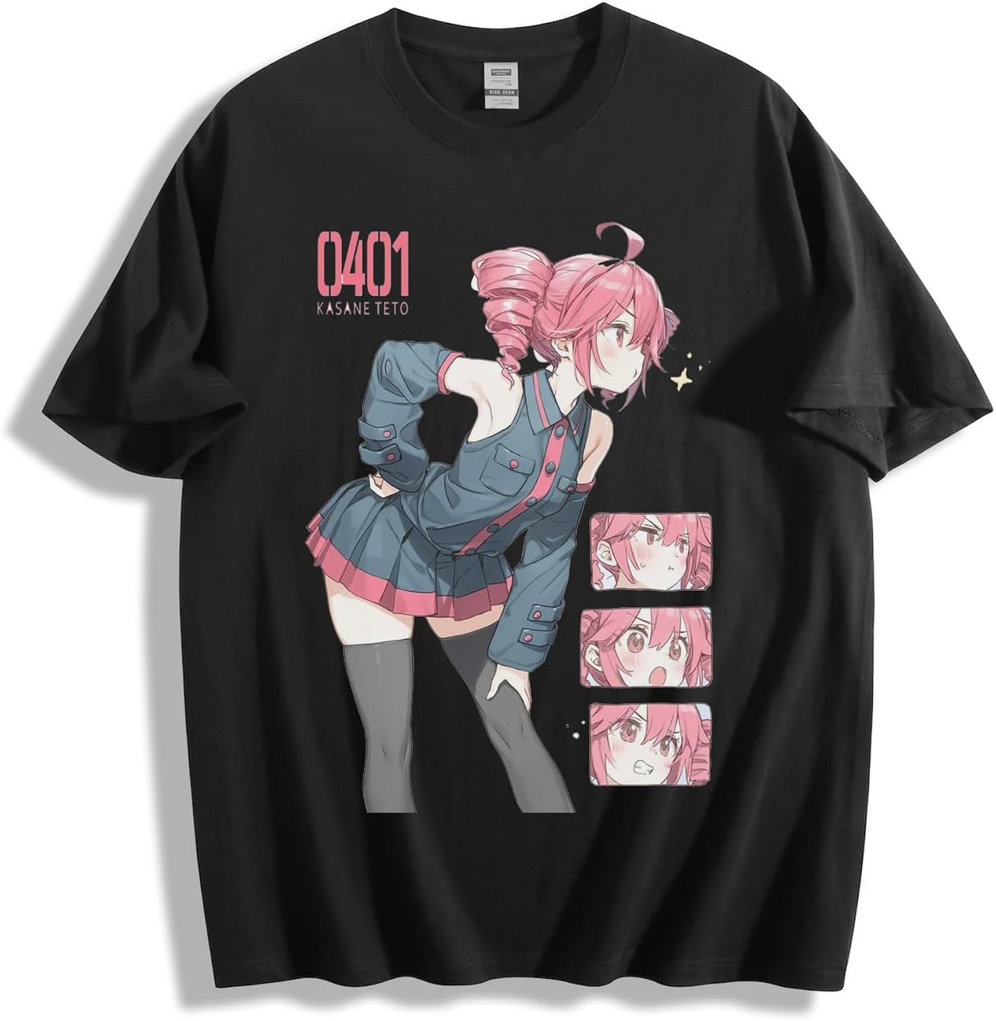 Offical Kasane Teto Anime Synthetic Voice Idol Tee Unisex T-shirt, Sweatshirt, Hoodie (1)