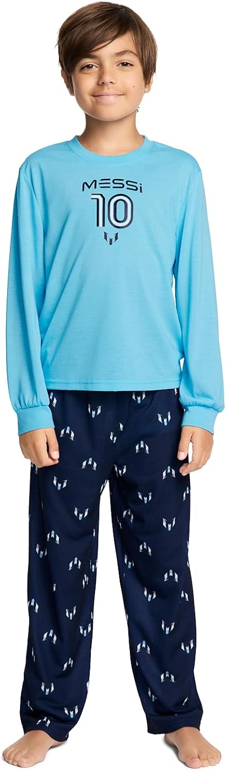 Boys' Lifestyle Long Sleeve 2-piece Set, Loose-fit Top & Sweatpants