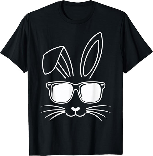 Cool Easter Bunny face with Sunglasses T-Shirt