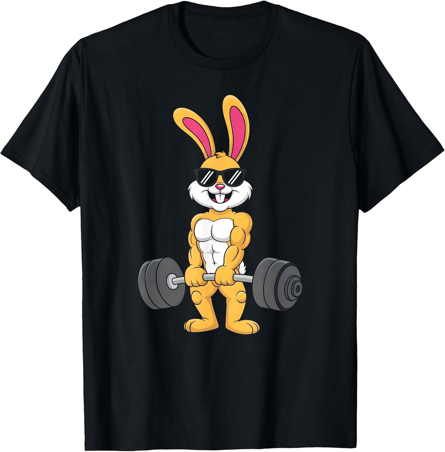 Easter Bunny Gym Fitness Workout Men Boys Kids Happy Easter T-Shirt