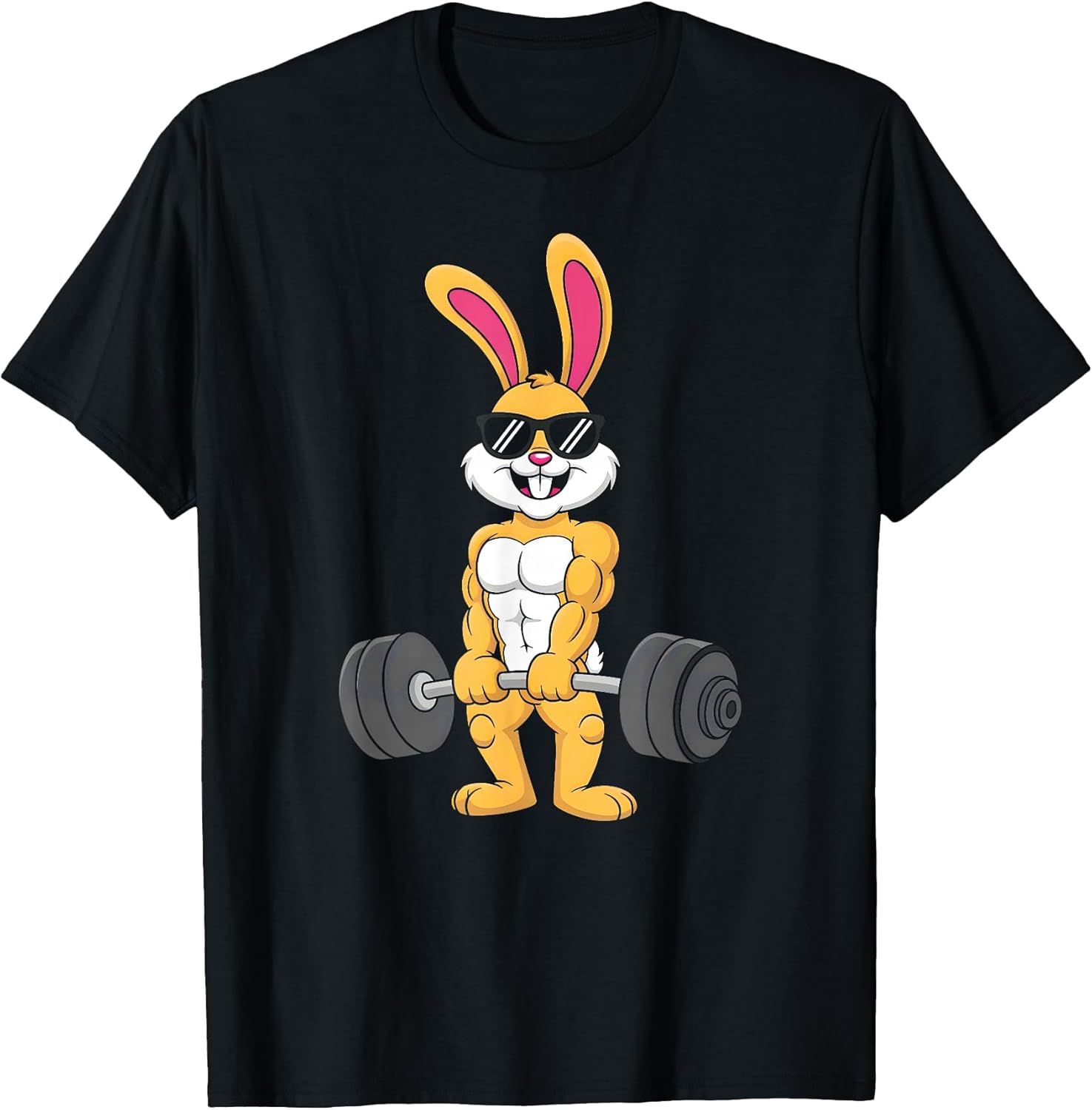 Easter Bunny Gym Fitness Workout Men Boys Kids Happy Easter T-Shirt