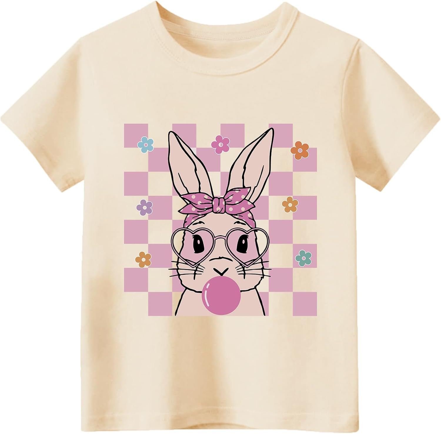 Easter Bunny Shirt for Toddler Boys Girls Kids Eggs-Track Tees Eggs Tractor T-Shirts 2-7T