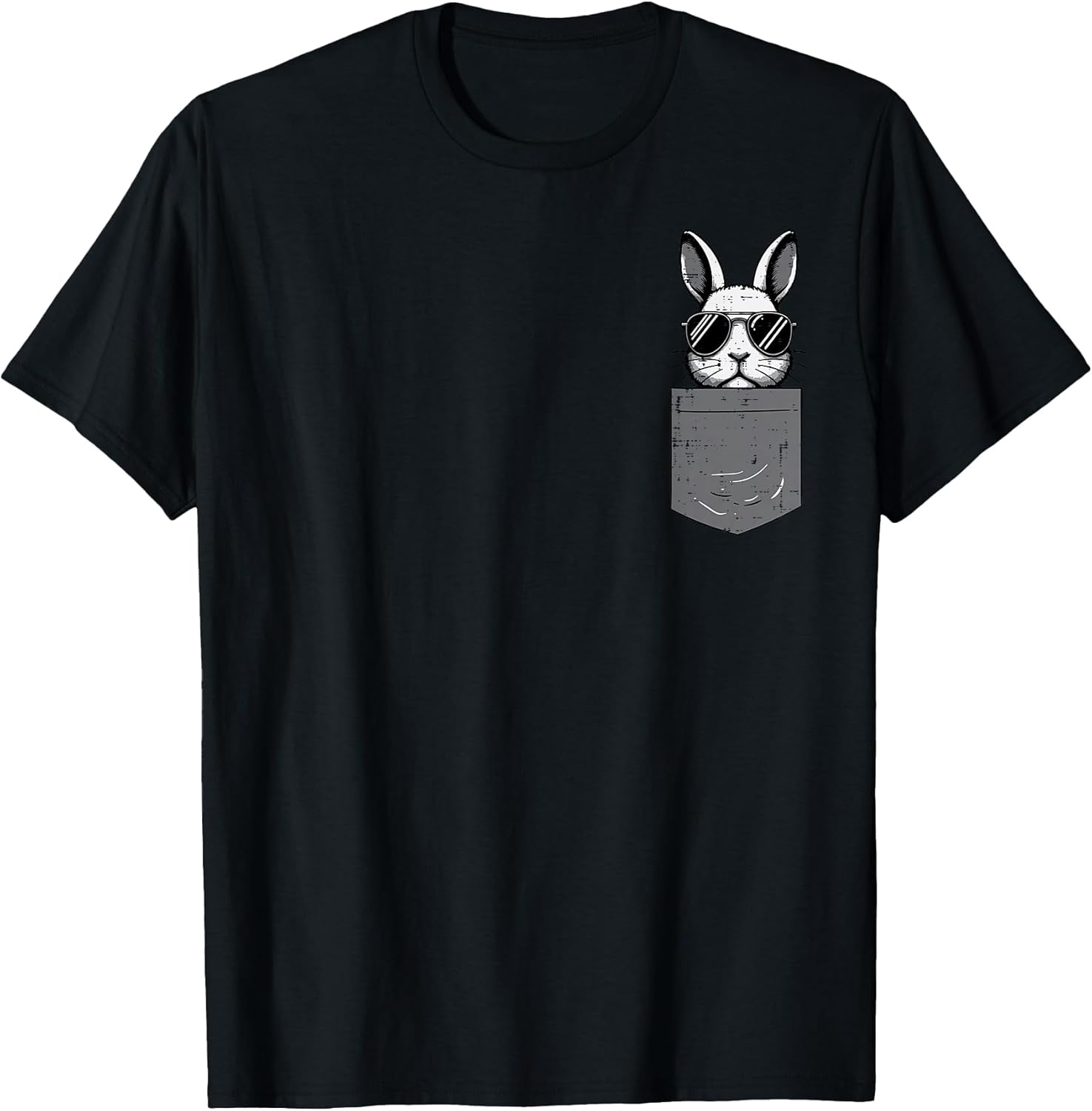 Easter Bunny Pocket Sunglasses Cool Rabbit Men Women Kids T-Shirt
