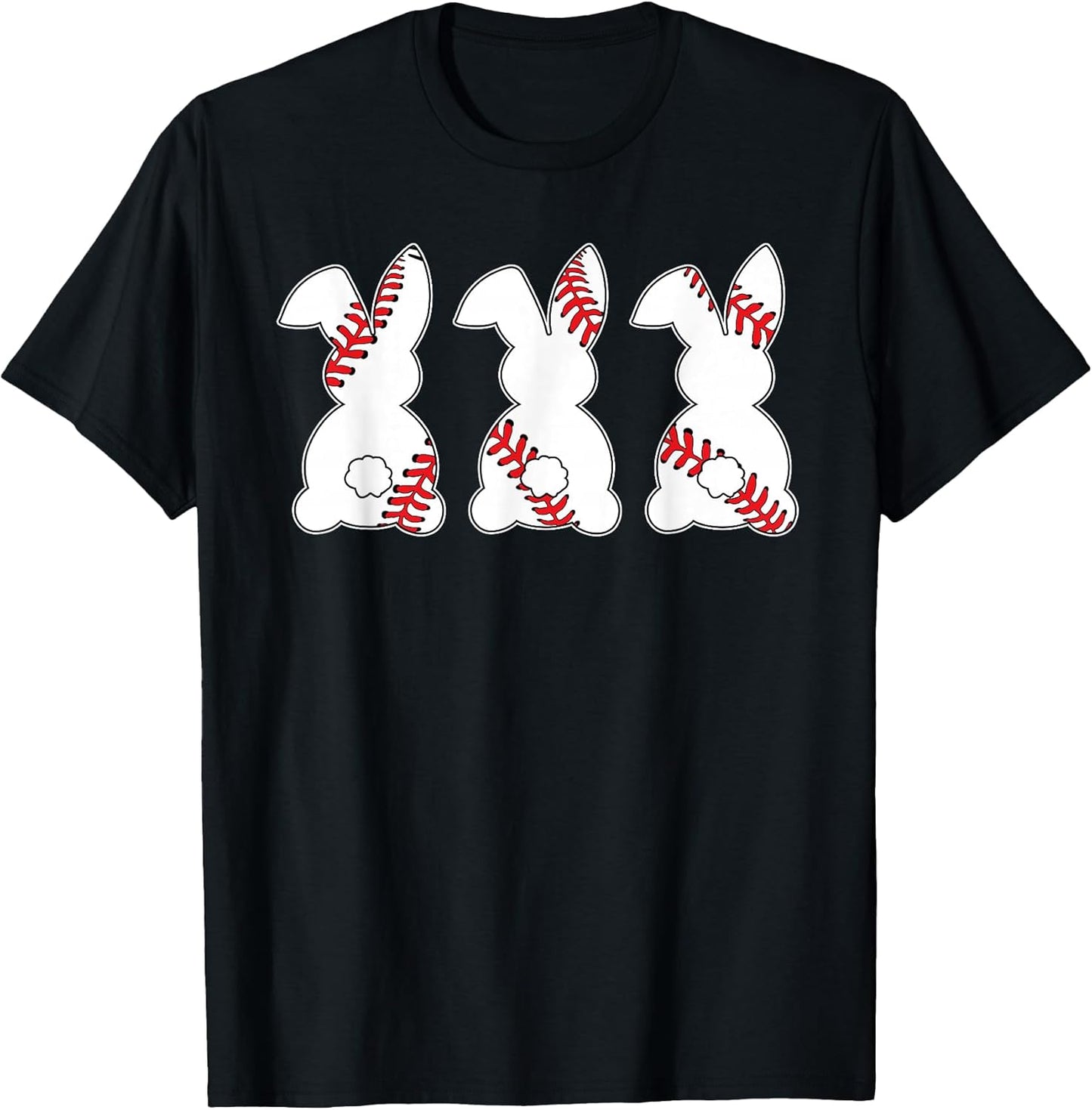 Funny Baseball Sports Easter Bunny Rabbits Easter Day T-Shirt