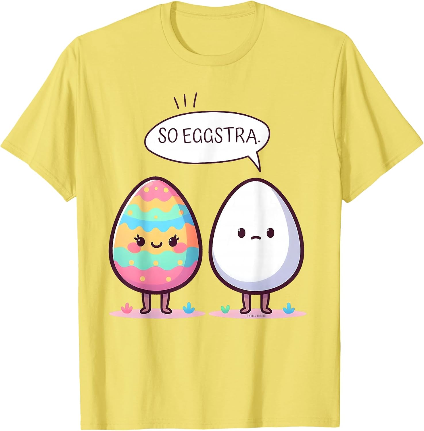 So Eggstra Funny Pun Cute Comic Pastel Easter Eggs T-Shirt