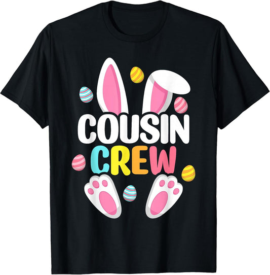 Cousin Crew Easter Bunny Family Matching Toddler Boys Girls T-Shirt Small