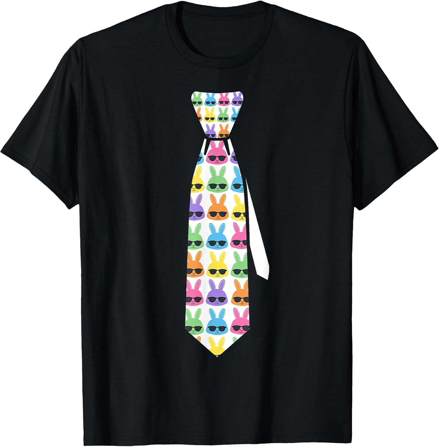 Funny Easter tie with Bunnies for Boys and Men T-Shirt