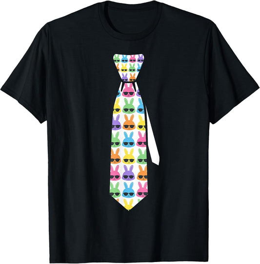 Funny Easter tie with Bunnies for Boys and Men T-Shirt