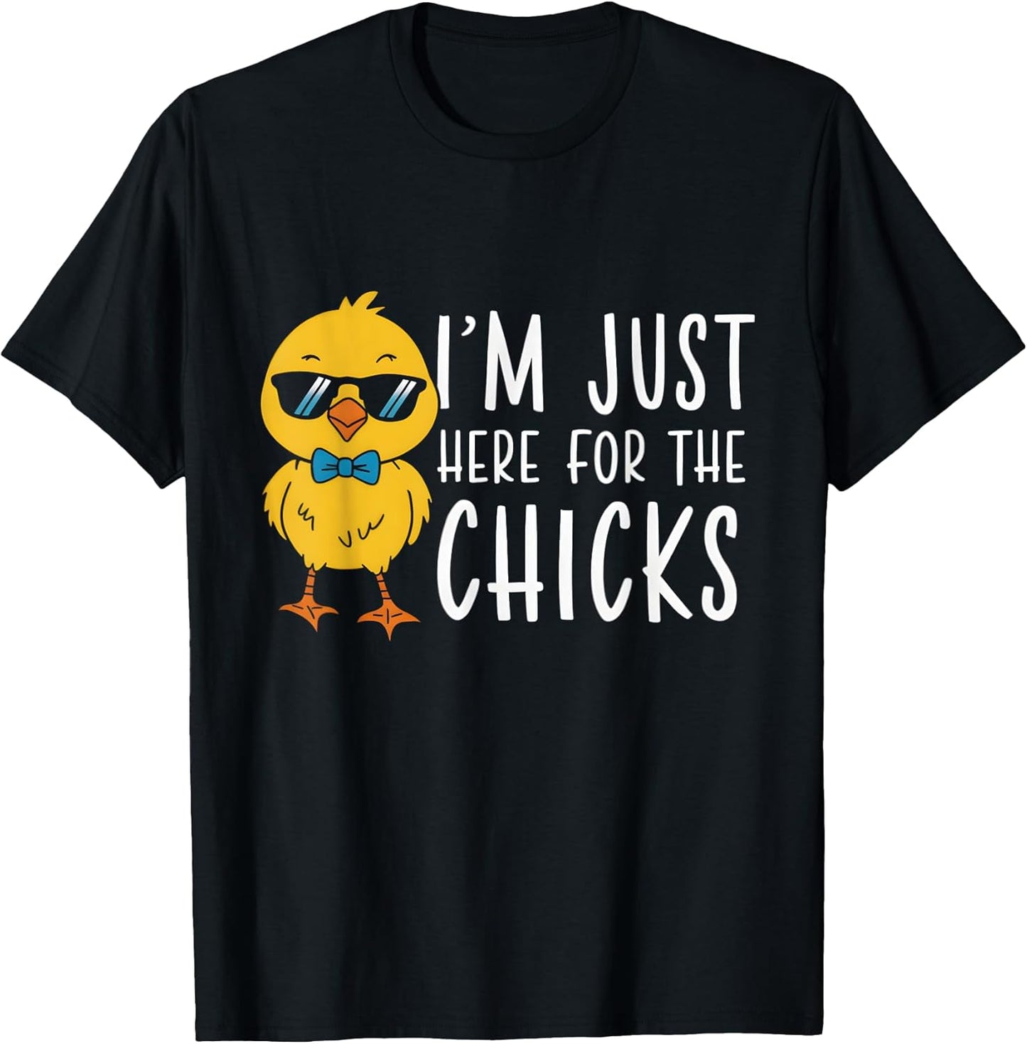 Im Just Here For The Chicks Cute Easter Boys Kids Toddler T-Shirt