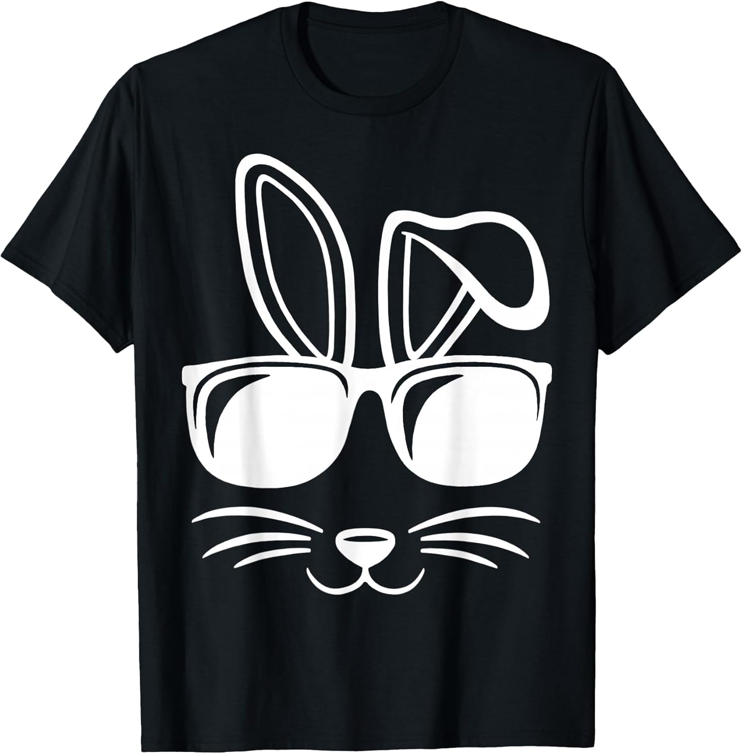 Bunny Face With Sunglasses Men Boys Kids Easter Day T-Shirt