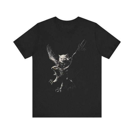Epic Cat Eagle Graphic Tee Ã¢â‚¬â€œ Bold Animal Battle Shirt