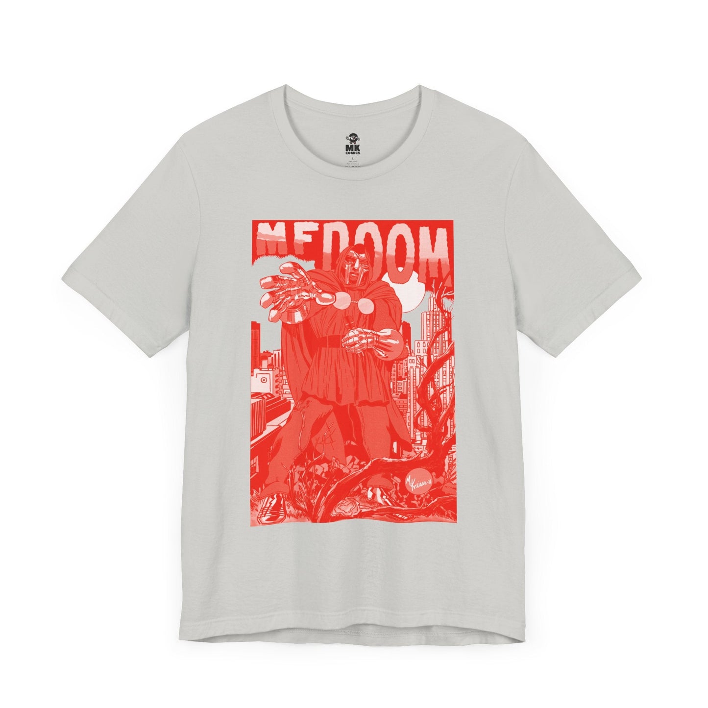 DOOM - Comic Book Art - RED VARIANT - Unisex Jersey Short Sleeve Tee