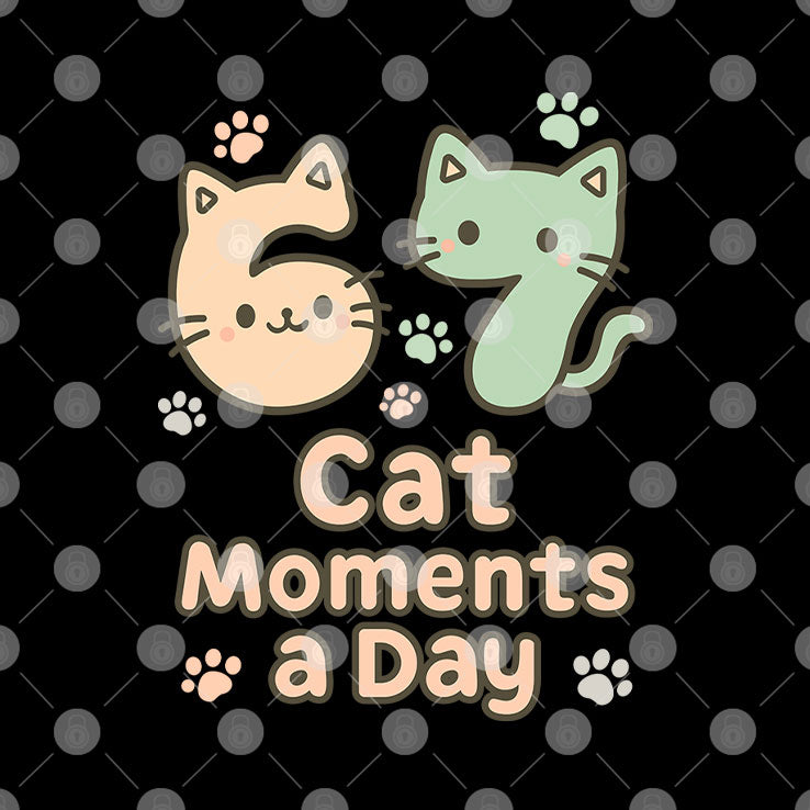 67 Cat Moments A Day Six Seven T Shirt