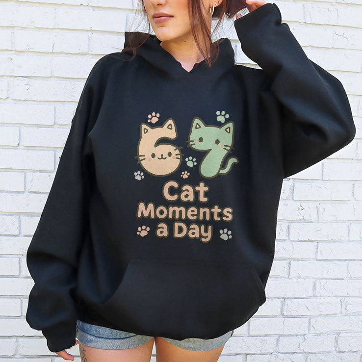 67 Cat Moments A Day Six Seven T Shirt