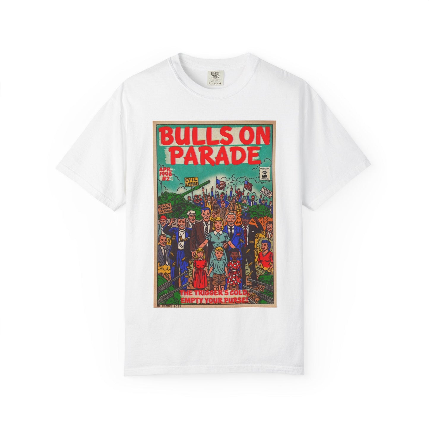 Bulls Parade - Unisex Garment-Dyed T-shirt