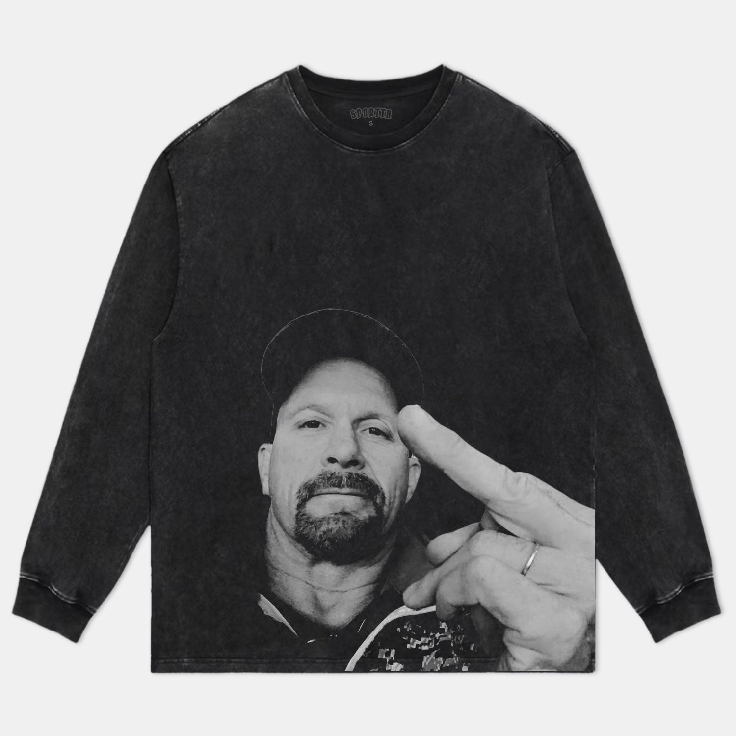 STONE COLD STEVE AUSTIN LONG SLEEVE | HOODIES Style002 - clothing by TeeHivey.com (Image 3)